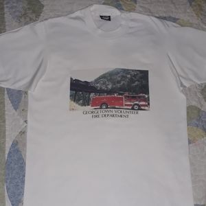 Vintage fire truck shirt